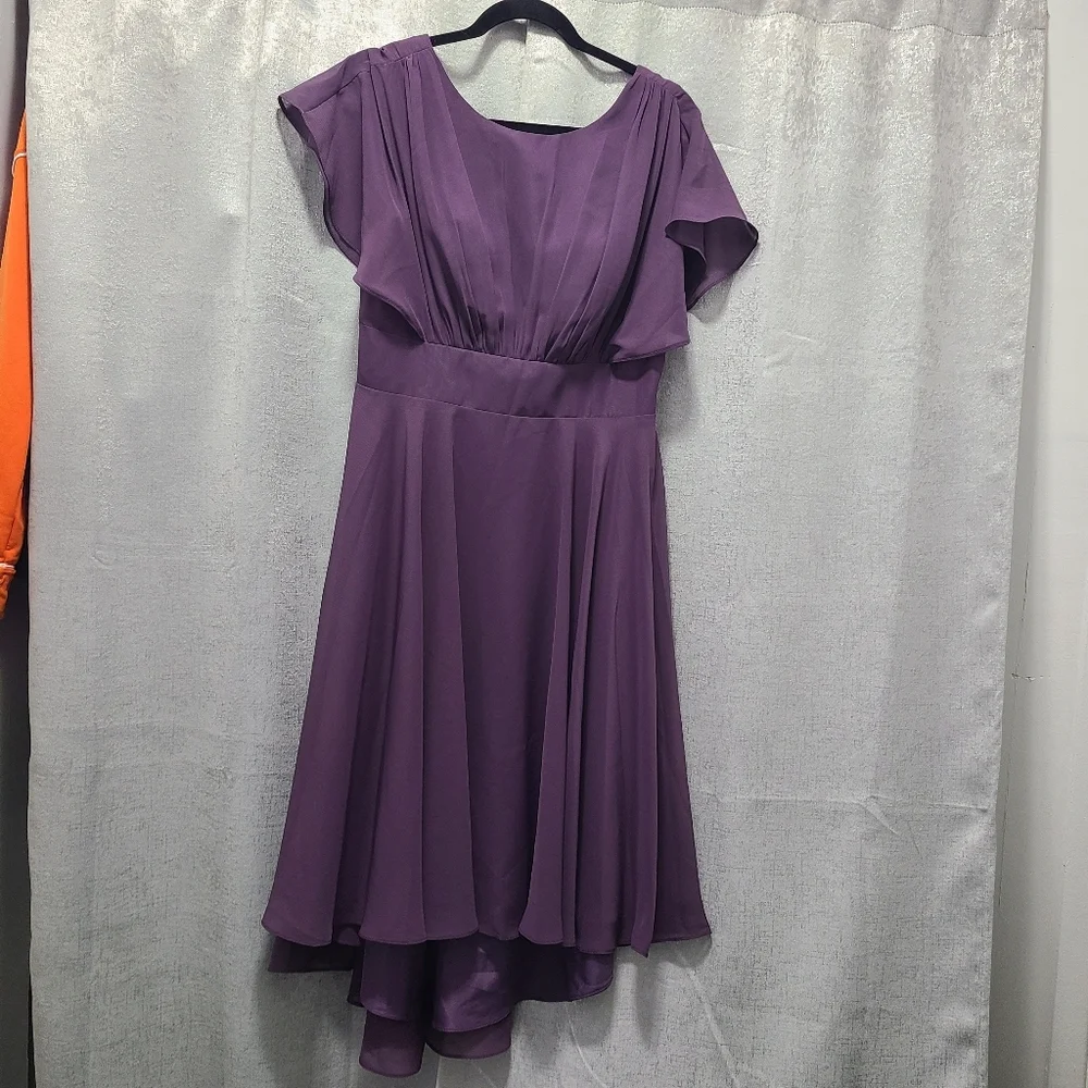 jjshouse purple bridesmaid dress JJs House | Dresses | Jjs House Aline Scoop Asymmetrical Chiffon Ruffle279263 Nwt colour shades of purple dresses Bold cobalt blue sequin giftsforyou Size:0-6